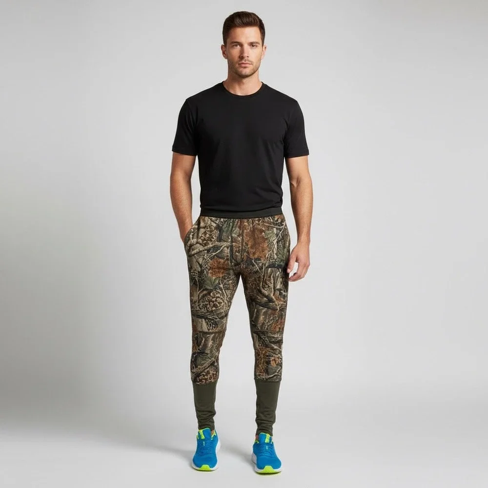 Cabelas Seclusion 3D Camo Thermal‎ Base Layer Pants Mens XL Hunting Leggings